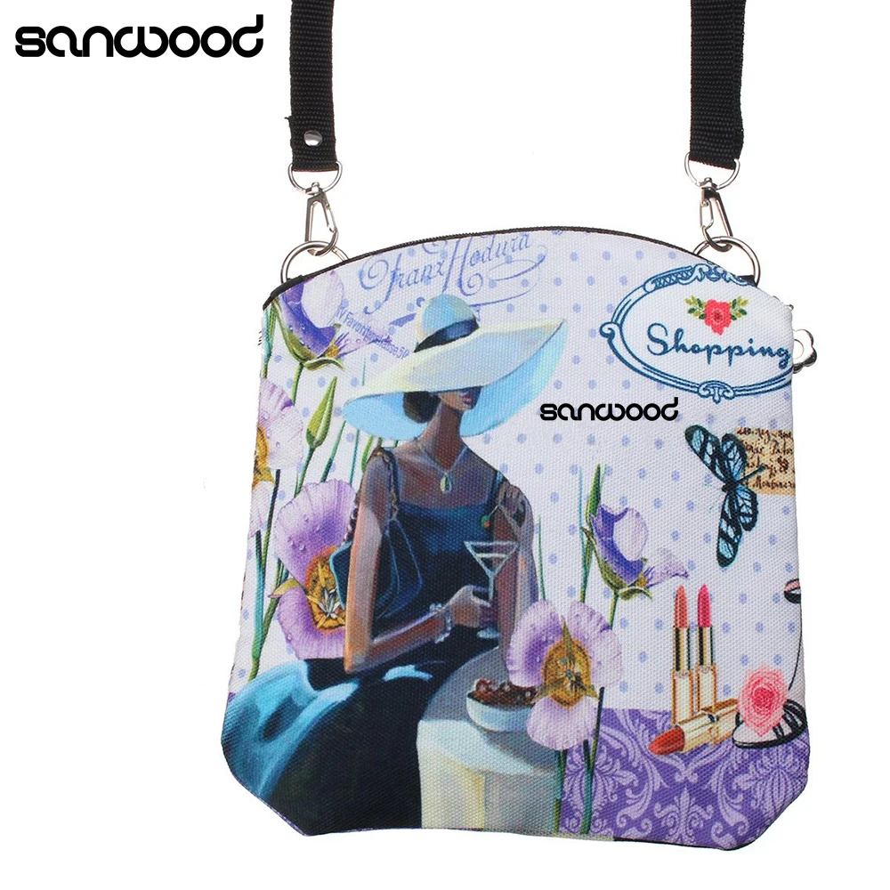 

2016 New ArrivalWomen's Digital Printing Shoulder Messenger Canvas Crossbody Satchel Handbag Bag