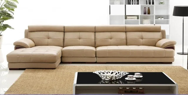 2015 China new model living room furniture corner sofa set