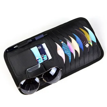 

Multifunction PU Car Sun Visor Organizer Storage Bag Auto Card Holder Pen Glasses Holders Ticket Document Folder Stowing Tidying