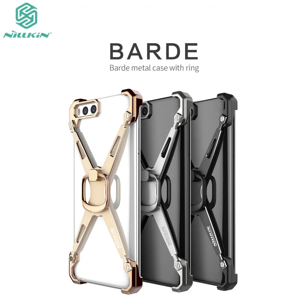

Xiaomi Mi6 Cover Bumper 5.15 inch NILLKIN Barde Aluminum Alloy Metal Case Back Cover With Ring For Xiaomi M6 Mi Mi6