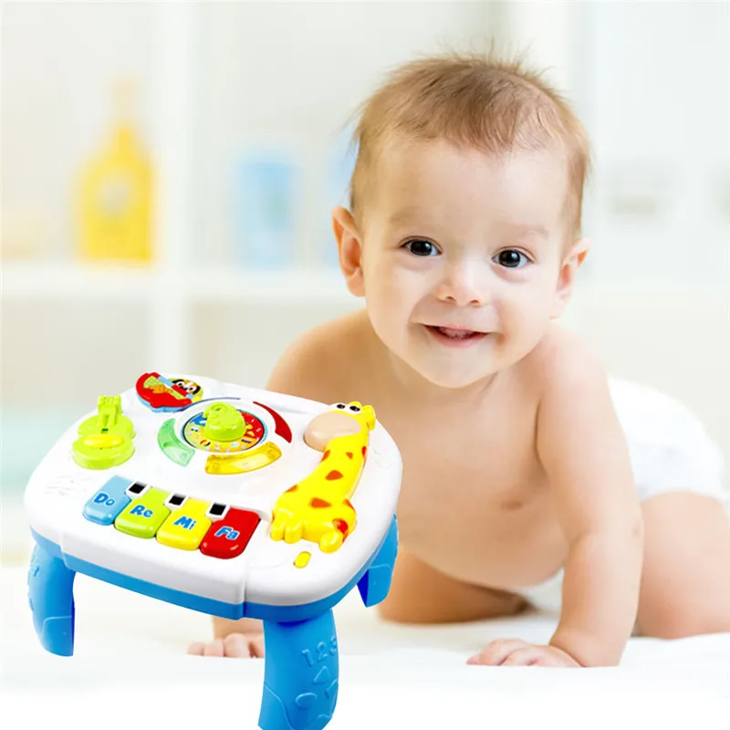 

Kids Learning Toys Musical Table Early Educational Toy Development Activity Centers Music Learning Table For Baby Boy Girl Gifts