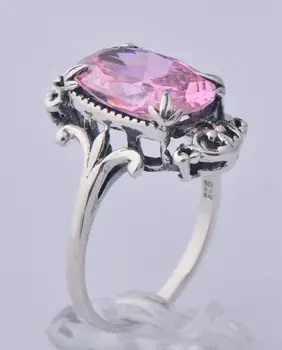 

In 2015 the pirate fashion front jewelry 925 silver restoring ancient ways is contracted zircon pink rings