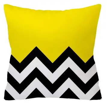 Желтый геометрический чехол для подушки скандинавский Бархатный Чехол для подушки дивана декоративные подушки домашние текстильные украшения наволочки - Цвет: 17