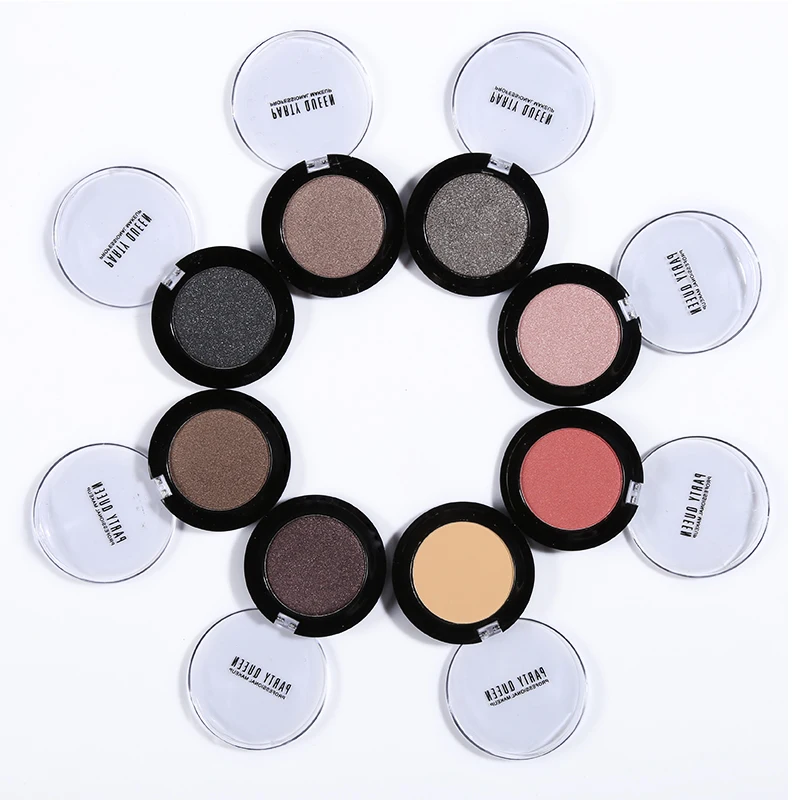 

Party Queen Single Shimmer Matte Eyeshadow Palette 24 Color Makeup Glitter Pigment Eye Shadow Iridescent Finish Nude Cosmetics