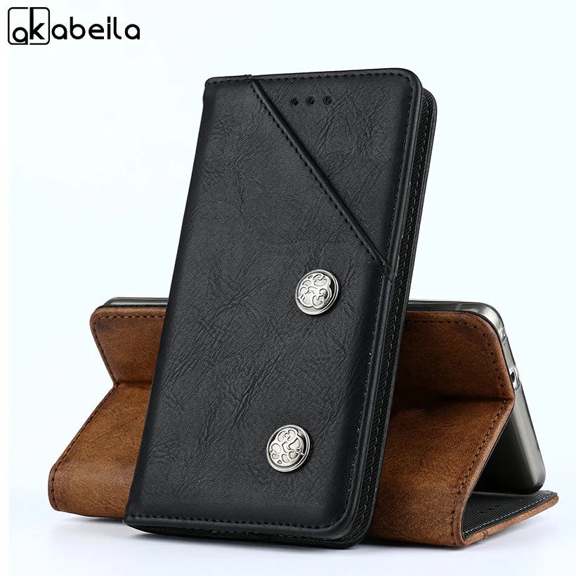 

AKABEILA Luxury Cases For ASUS Zenfone Pegasus 3S ZC521TL Case ZenFone 3S Max ZC521TL 5.2 inch Retro Leather Back Covers