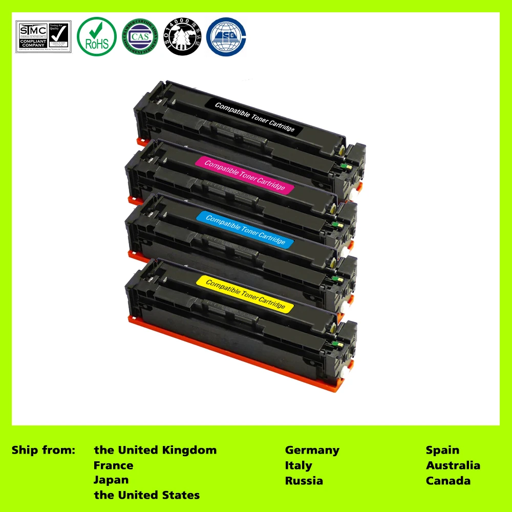 Compatible for Canon 045 045H CRG 045 CRG 045H (4 Pack,Black,Cyan,Magenta,Yellow)Toner Cartridge