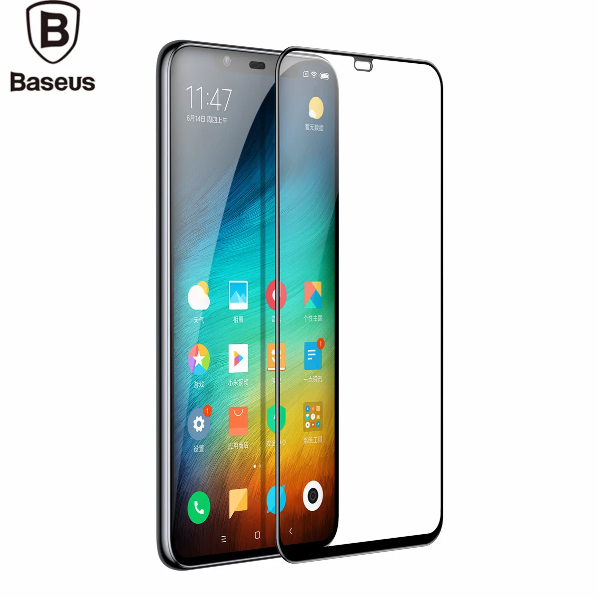 Baseus For Xiaomi Mi 8 Glass Screen Protector Full Coverage Tempered