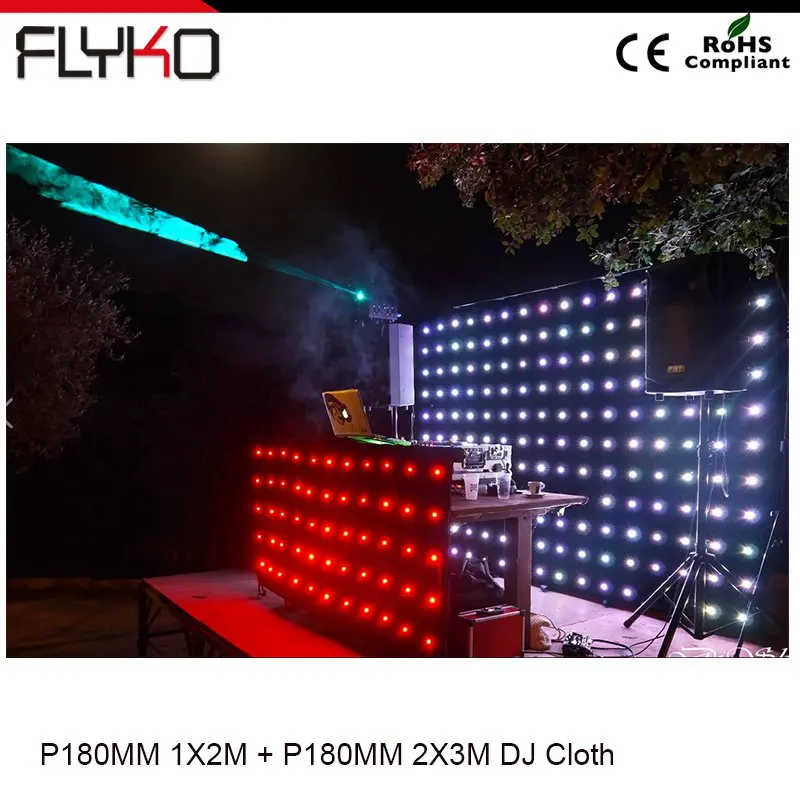 

Free shipping p18 3x2m +P18 1X2M led Dj decoration cloth