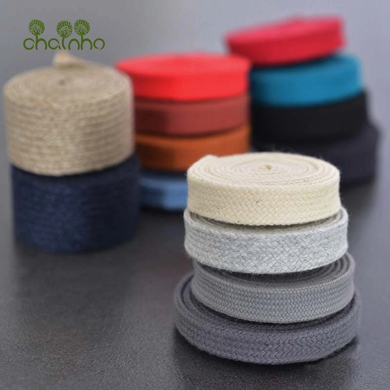 

Chainho,Color Cotton Flat Rope,DIY Handwork Cord,Flat Cotton String for Bags,Garment,Shoes,Trousers,Caps/1 yard/piece