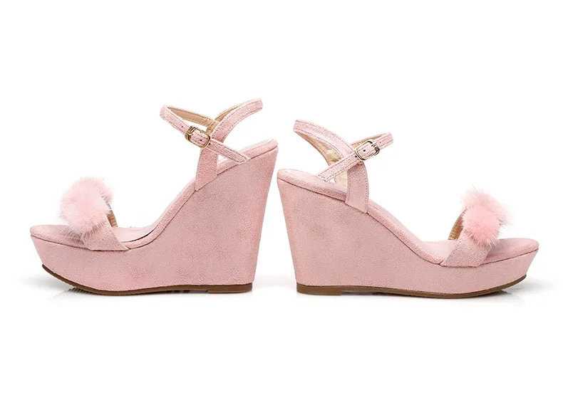 30_2019 Summer Fashion Womens Wedge Sandals Female Retro High Heeled Platform Rhinestone Shoes Online