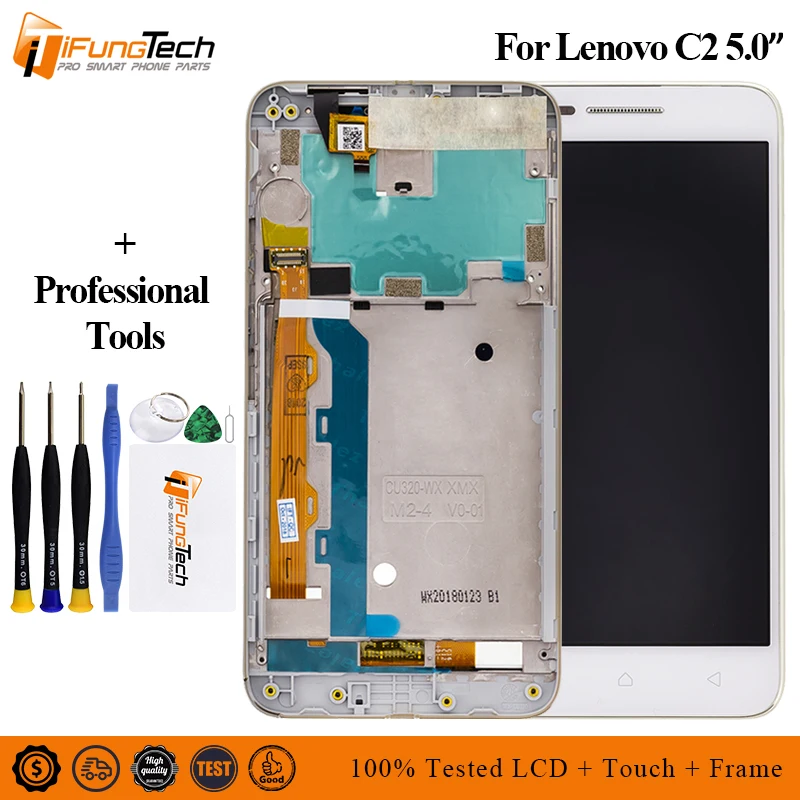 

5" LCD For Lenovo C2 LCD Display for Lenovo Vibe C2 K10A40 LCD Display Touch Digitizer For lenovo k10A40 Display free shipping