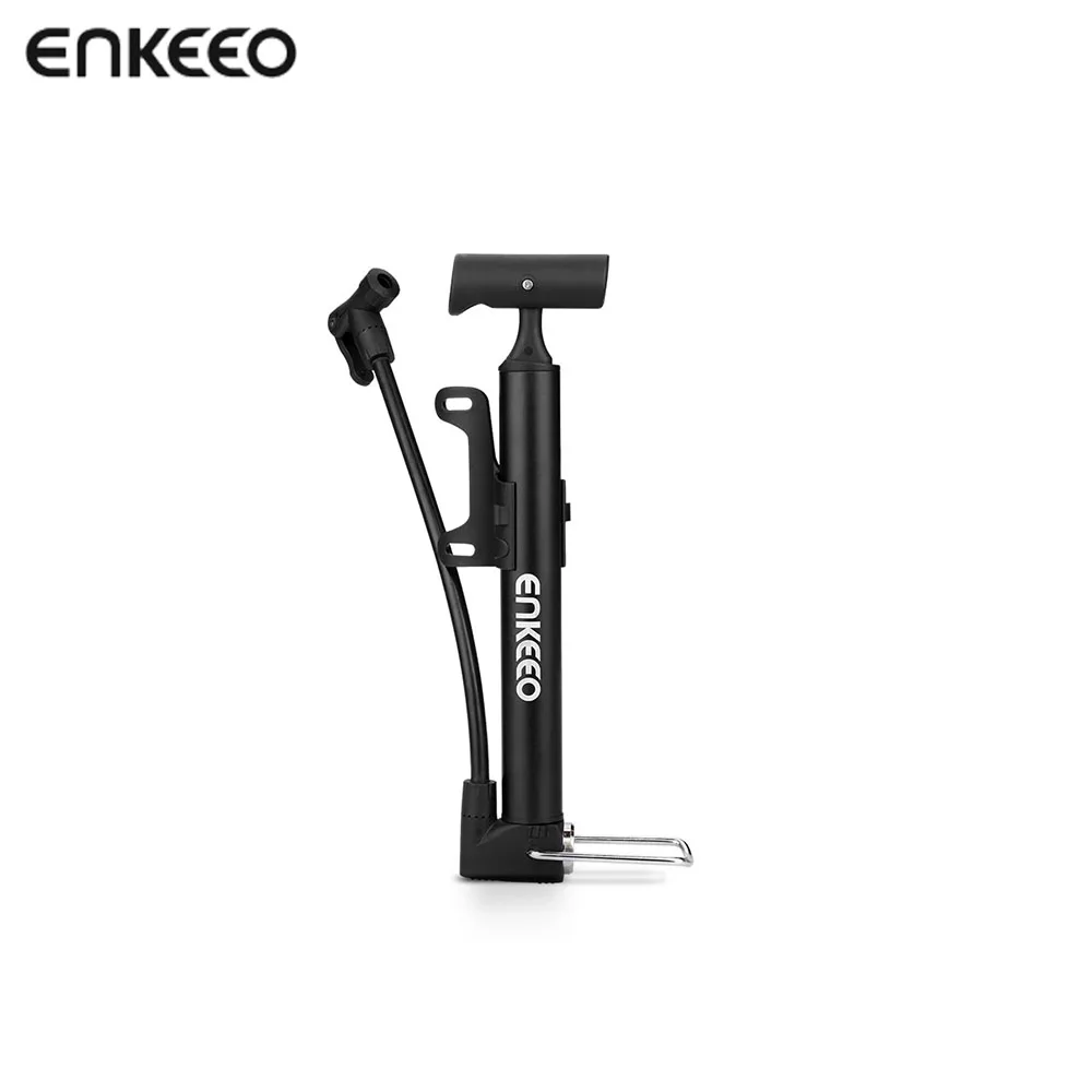 Enkeeo Cycling Air Pump Mini Bicycle Pump with Gauge High Pressure