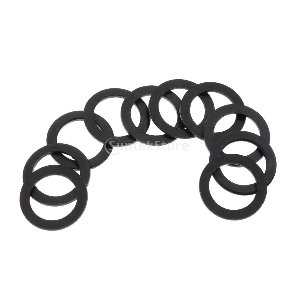 10pcs Black Skateboard Longboard Truck Axle Speed Washer Speed Ring Hardware