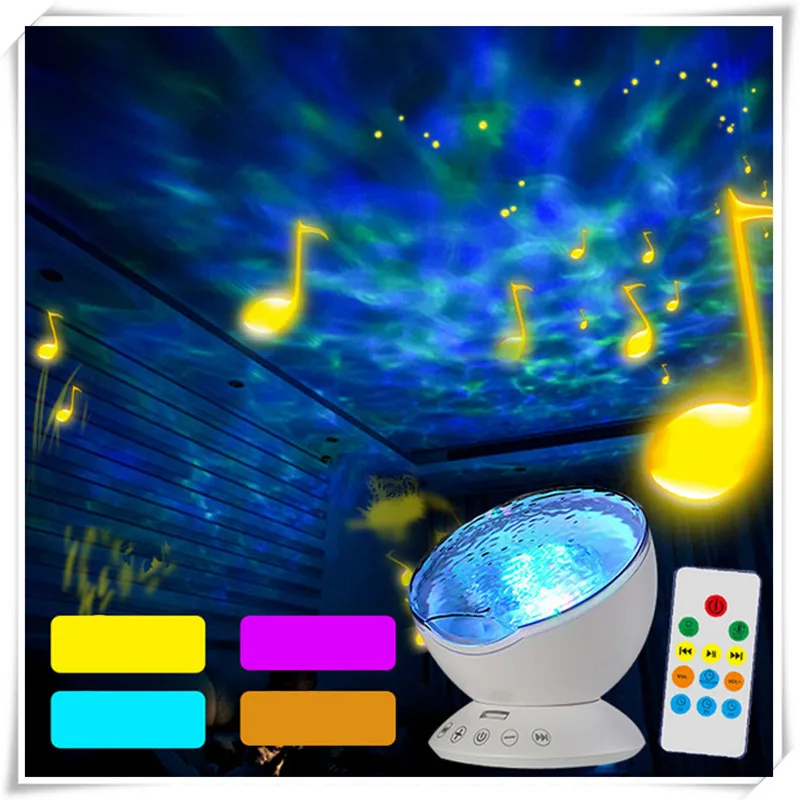 Remote control light fixtures starry sky lamp Ocean Wave Projector