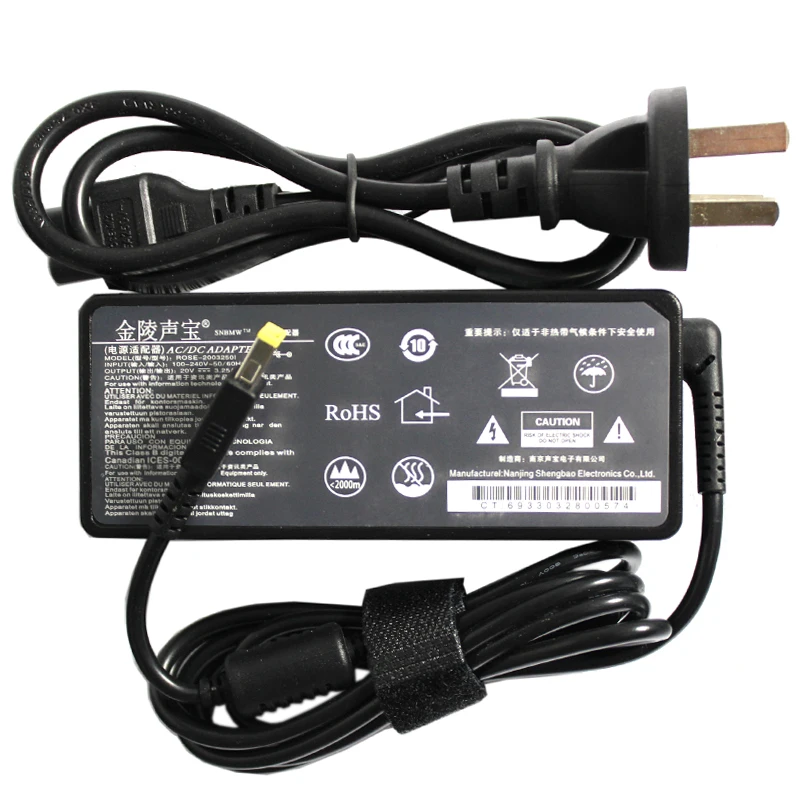 20 V 3.25 A DC Adaptors For Lenovo Laptop Notebook Adaptor for G400G490 G505 G410 T450 E450 E460 E550 X240 X250 B50-70G40
