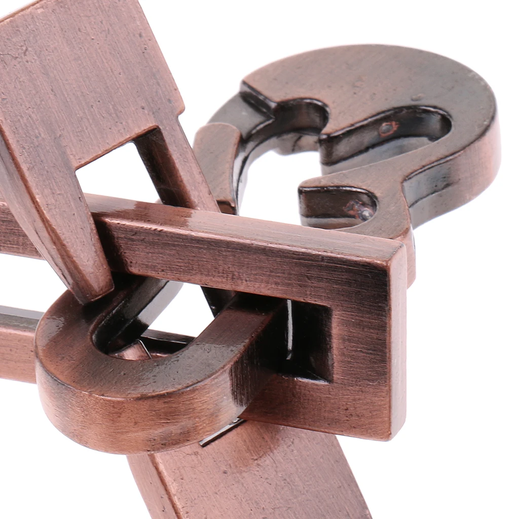 Zinc Alloy Classic Brain Teaser Keys Lock & Plane Puzzle Toy for Kids Adults