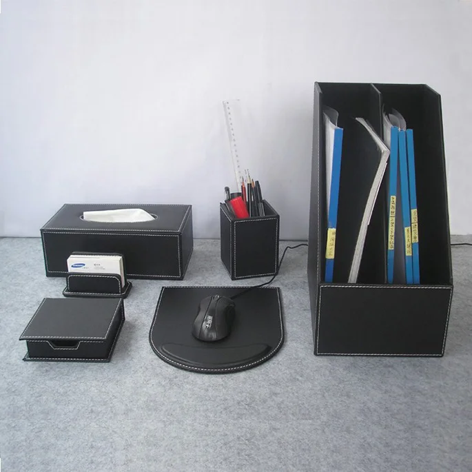 Kingfom 6 шт. Professional Office Desktop организатор набор включает в себя ручка карандаш держатель журнал полки для докуметов коробка T92H