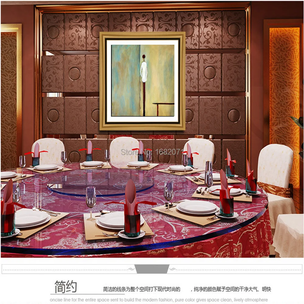 Современная абстрактная картина маслом на холсте с изображением маленького