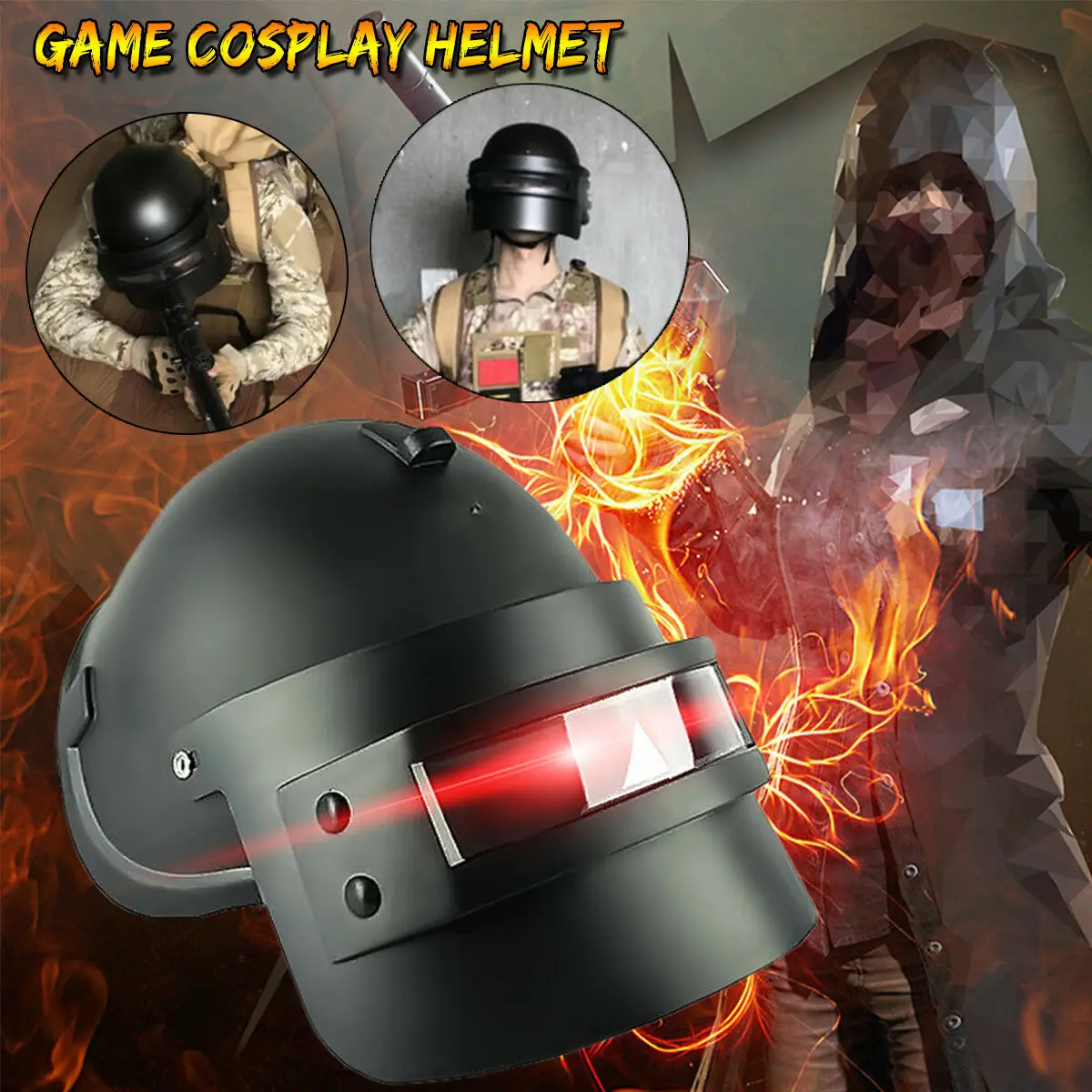 

Black Level 3 Props COS Game Cosplay Battlegrounds Cosplay Mask Unique Mask Game Battlegrounds Mask Durable Children