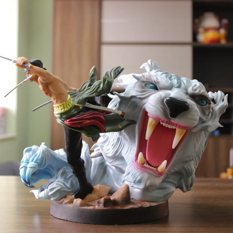 

24cm pvc One Piece Zoro Extreme Tiger Hunting Sauron Rollonoa Soo advanced Collection statue limited edition