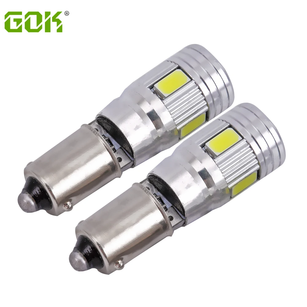 Бесплатная доставка 2 шт./лот BA9S led 6smd 5630 5730 CANBUS Error Free t4w ba9s LED лампа для чтения