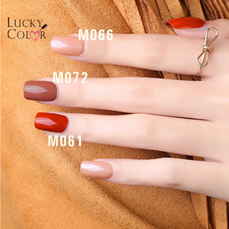 Lucky color, 12 цветов, оранжевый, серия, Гель-лак для ногтей, высокое качество, долговечный, впитывается, УФ светодиодный для маникюра ногтей, инструменты, 10 мл