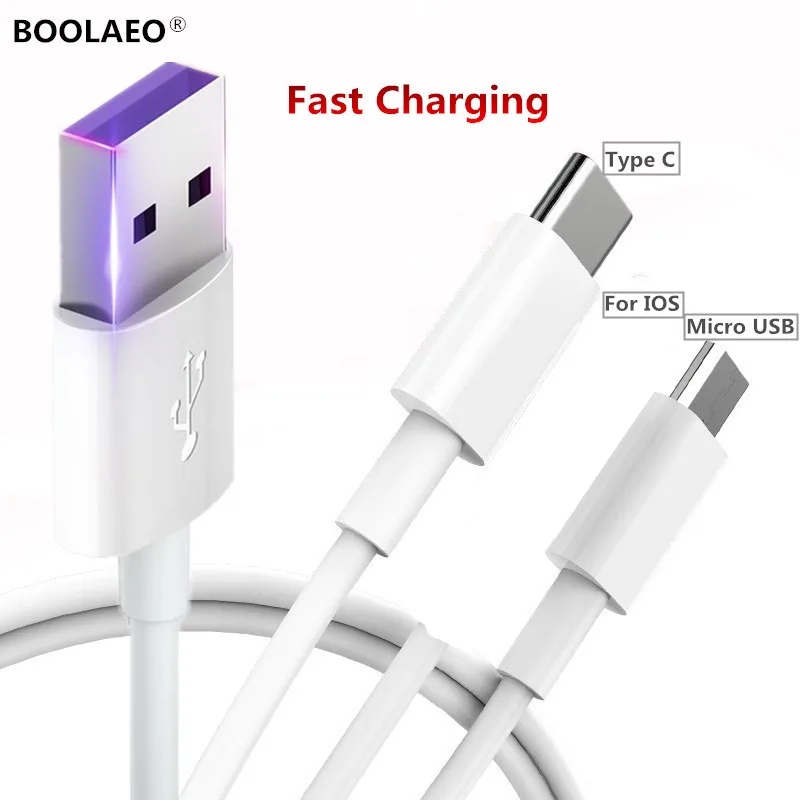 

1M USB Type C Cable Type-C + Micro USB Cable Fast Charge USB Data for 8pin iphone 5 5s se 6 6s 7 8 plus X XSMAX XR Charging Cord