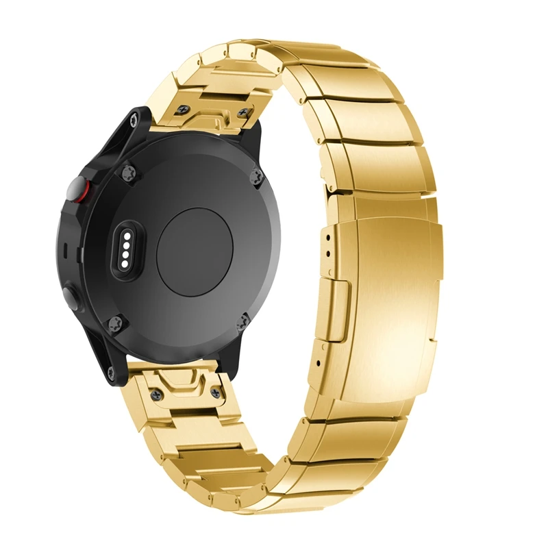 Hangrui 22 мм Нержавеющая сталь часы ремешок для Garmin Fenix 5 Смарт часы на металлическом браслете Замена для Garmin forerunner 935