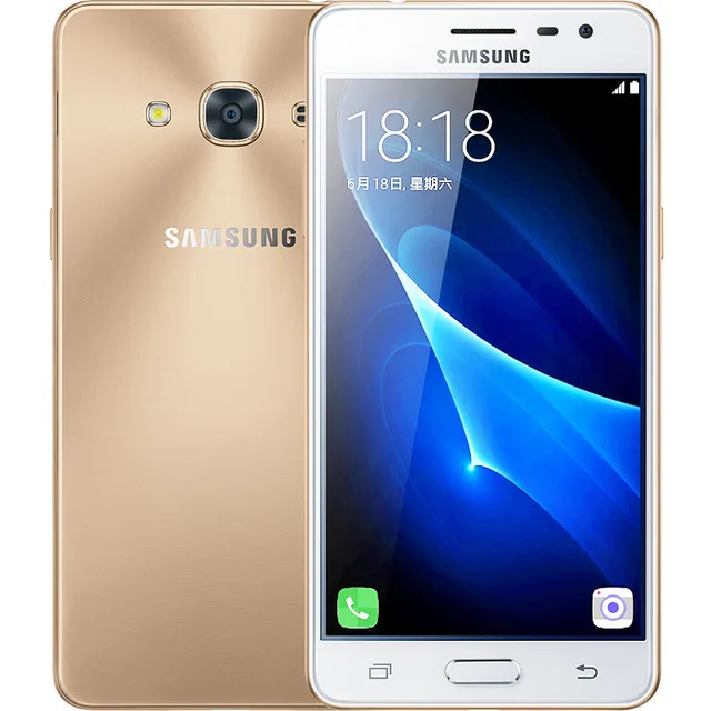 samsung Galaxy J3 Pro J3110() четырехъядерный 5,0 дюймов 2 Гб ОЗУ 16 Гб ПЗУ 8 Мп LTE две sim-карты Snapdragon разблокированный мобильный телефон - Цвет: Золотой