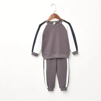 

New Spring Autumn Boys Girls Clothing Sets Cotton Long Sleeve shirt + Pants 2pcs Fashion Kids Suits Korean Children Clothes Sets