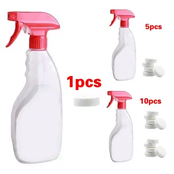 

10 PCS Car Glass Water Effervescent Tablet Glass Cleaner Effervescent Spray Cleaner Set With Spray Home Cleaning Cleaner