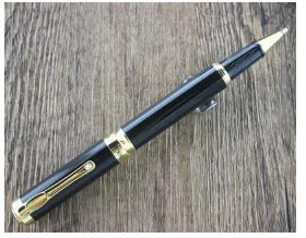 Шариковая ручка dika wen 8012 роллербол ручка полностью Металлическая Золотая клипса роскошная ручка 0,5 мм перо Бизнес школьные принадлежности роликовая шариковая ручка - Цвет: A