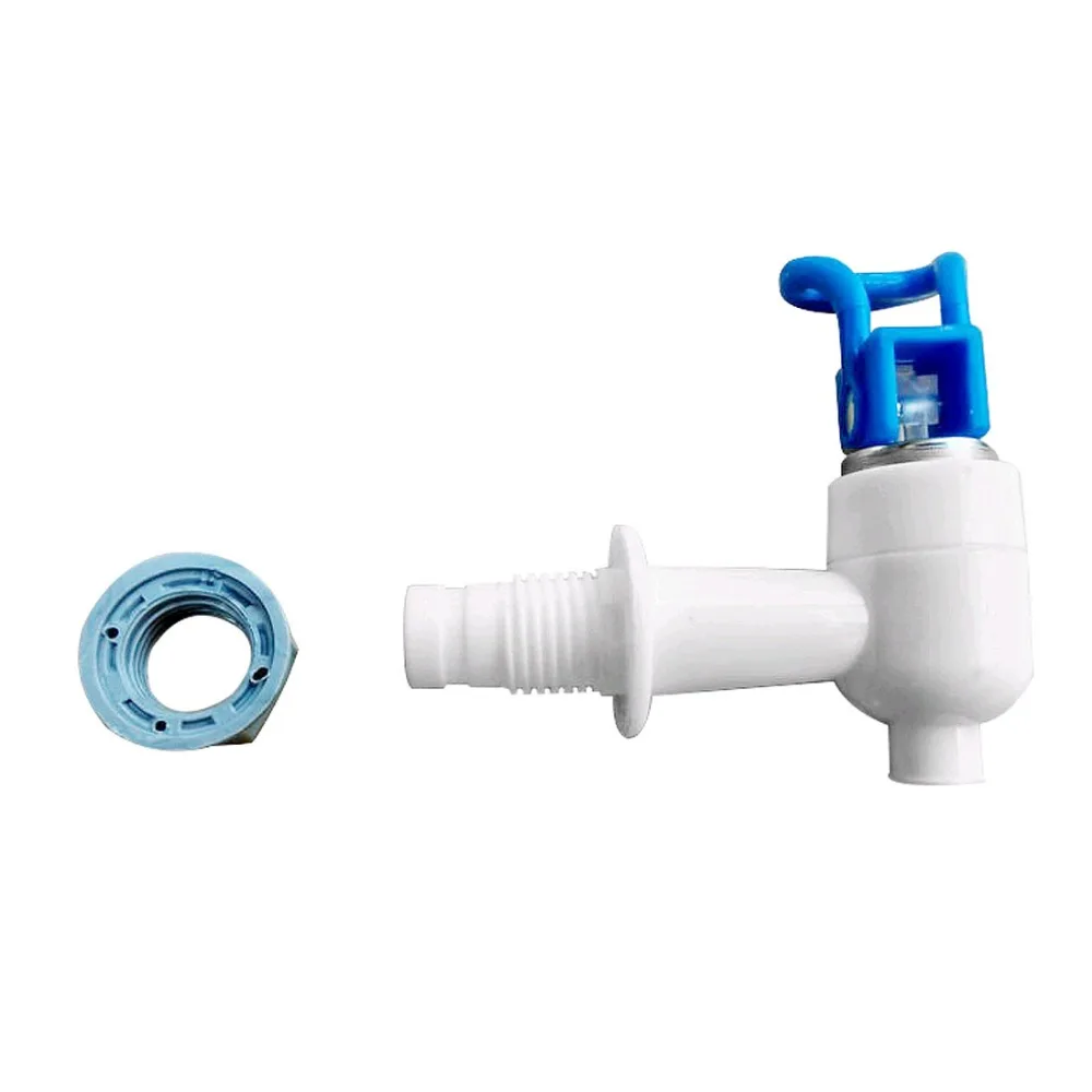 

Water Dispenser Tap Cooler Drink 7.3mm Exit Spigots Valve Faucet White Blue Plastic Push Type Spigot Valve Faucet Tap