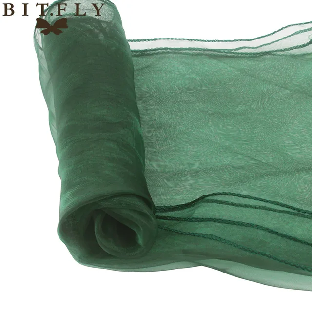 new brand 50 PCS Mint green Wedding Organza Chair Cover Sashes Sash