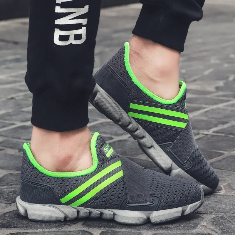 Лидер продаж кроссовки Для мужчин дышащая хард кроссовки слипоны Free Run дышащие профессиональные, с амортизацией;