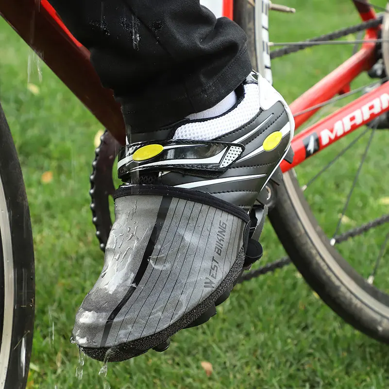 WEST BIKING Светоотражающая велосипедная обувь покрывает половину стопы дизайн