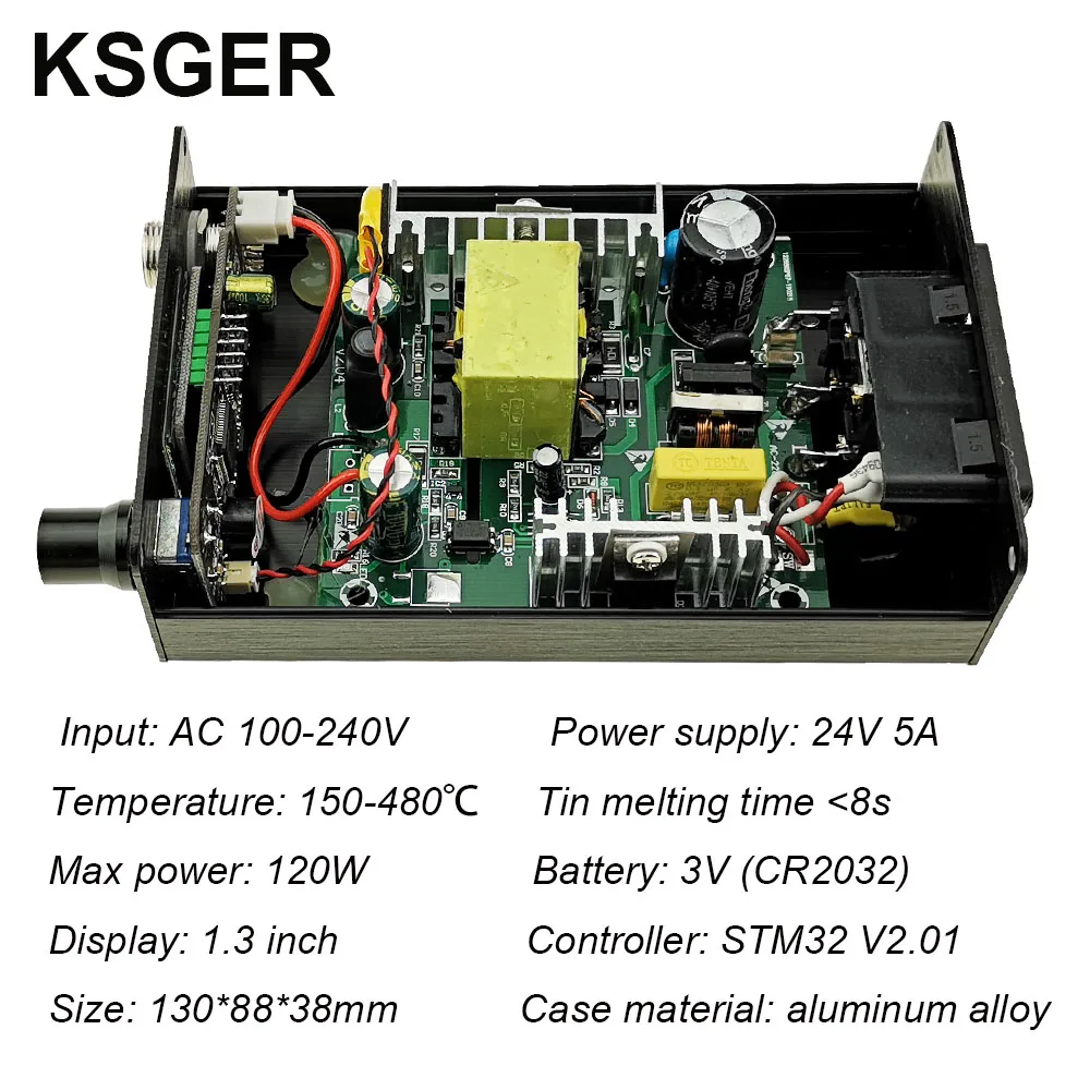 KSGER T12 OLED паяльная станция T12 железные наконечники STM32 DIY Собранные наборы ABS пластик FX9501 ручка электрические инструменты Сварка Отопление