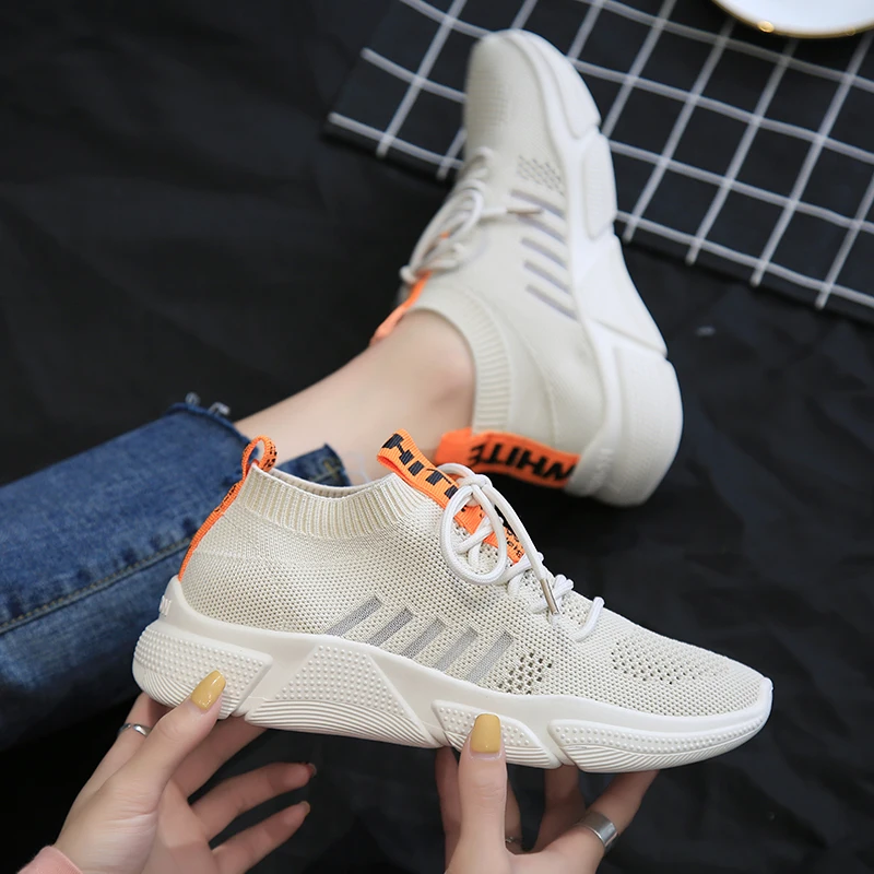 

LFFZ Breathable Sneakers Women Fashion Casual Shoes for Women Summer Mesh Running Sneakers Women Vulcanize Shoes Tenis Feminino