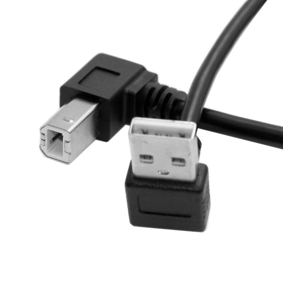 CY 35 см вниз Угловой USB 2 0 A штекер к B вверх 90 градусов принтер сканер HDD кабель|hdd