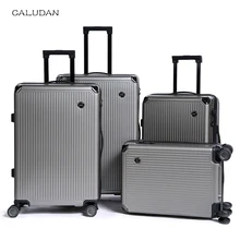 CALUDAN багажная тележка сплав Бизнес прокатный багаж для самолета взрывозащищенный чемодан на молнии Спиннер колеса багажник