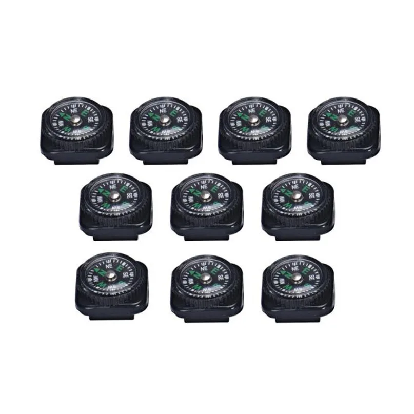 10PCS Mini Compass For Paracord Bracelet Compass buckle Outdoor Camping Hiking Survival Tool #2o29 (3)