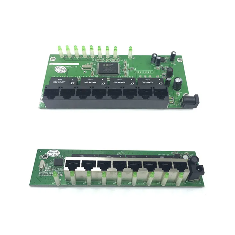 OEM 10/100 Мбит/с RJ45 8 портов Быстрый Ethernet коммутатор модуль Lan Hub US EU вилка 5 в адаптер