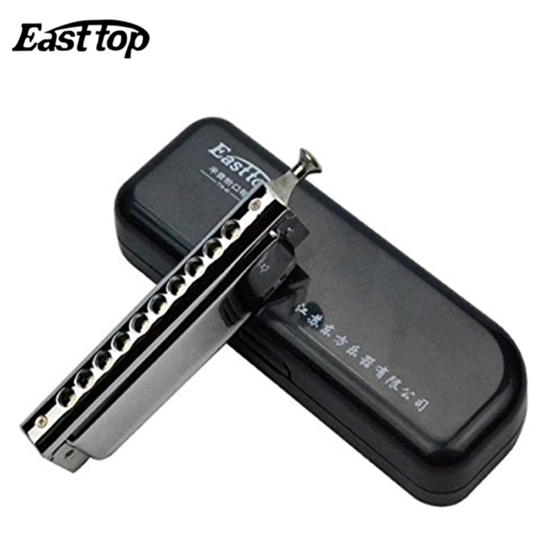 

Wholesale Harmonica Easttop 1040 Chromatic Blues Harp Key of C 10 Hole 40 Tone gaita music instrument mundharmonika mouth organ