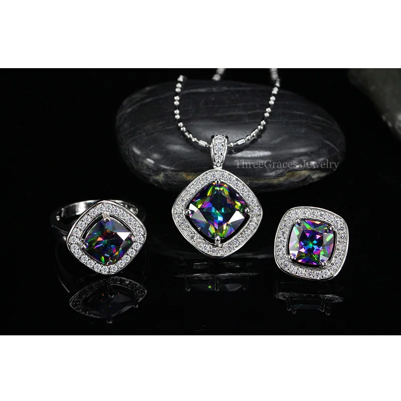 Новое поступление Модные женские ювелирные изделия ThreeGraces кубический цирконий