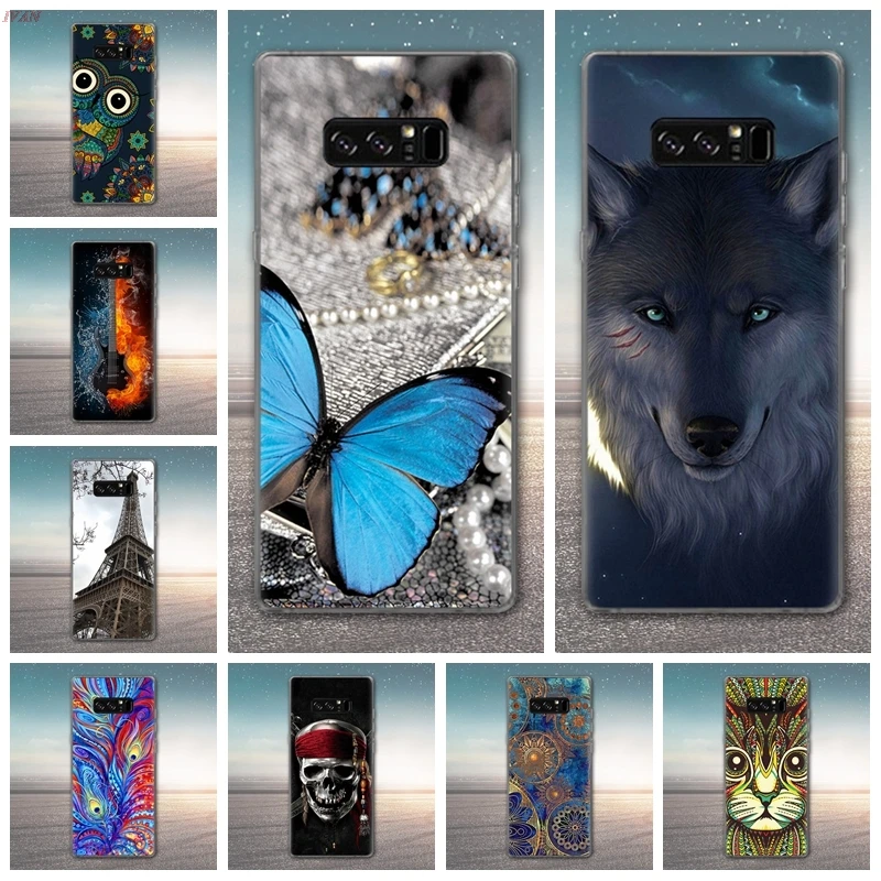 

For Samsung Galaxy Note 8 Case Slim Cartoon Soft TPU Back Cover For Samsung Note8 SM-N950F Silicone Phone Cases Coque