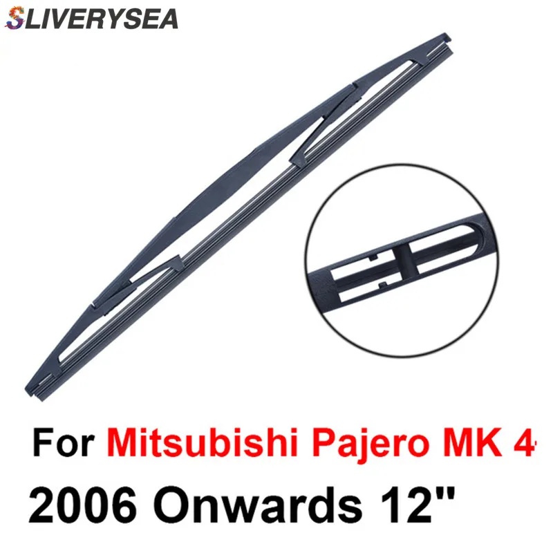 

SLIVERYSEA Rear Wiper Blade No Arm For Mitsubishi Pajero MK 4 2006 Onwards 12'' 4 door SUV High Quality Iso9000 Natural Rubber