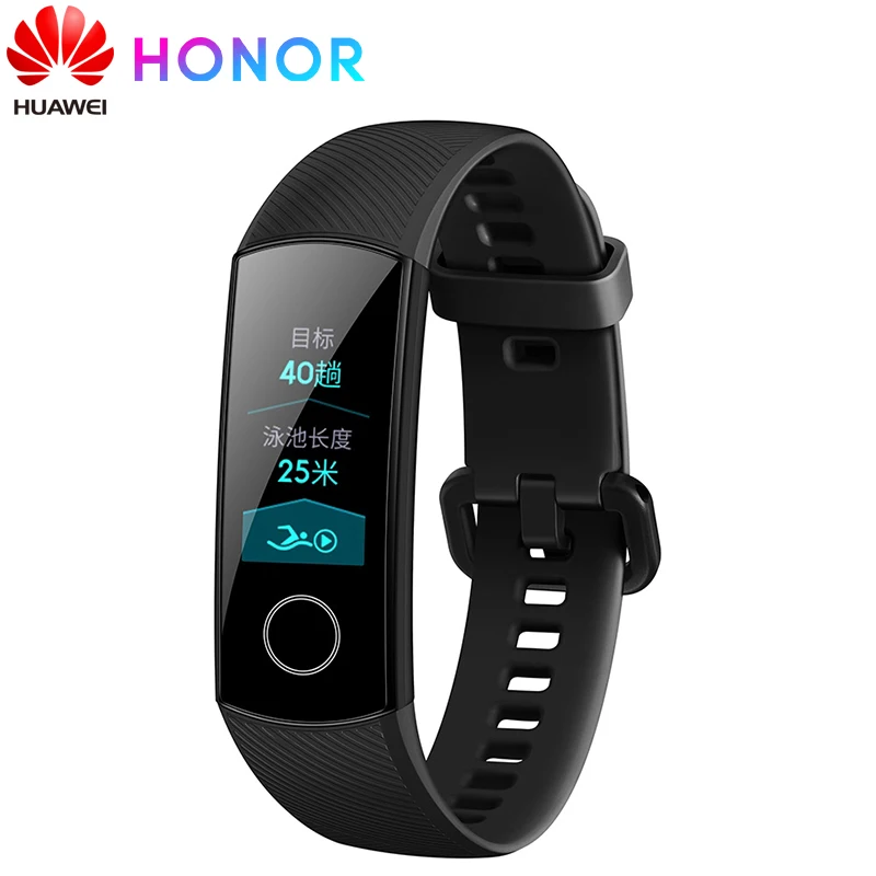 Huawei Honor Band 4 смарт-браслет Amoled цветной 0,9" сенсорный экран для плавания осанка обнаружения пульса сна оснастка