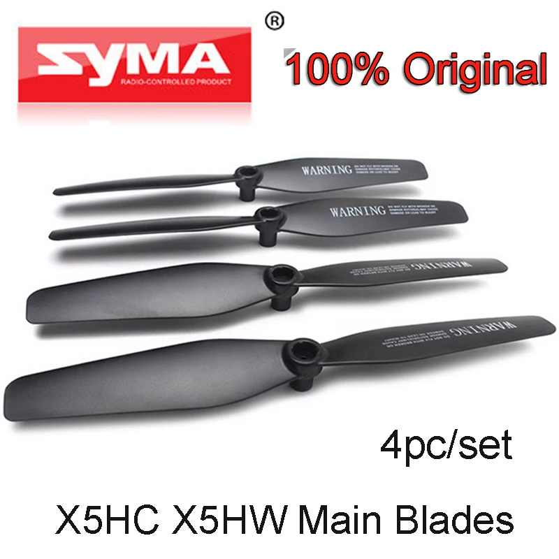 Original Syma X5HC X5HW Main Blades RC Drone Quadcopter Spare Parts CW