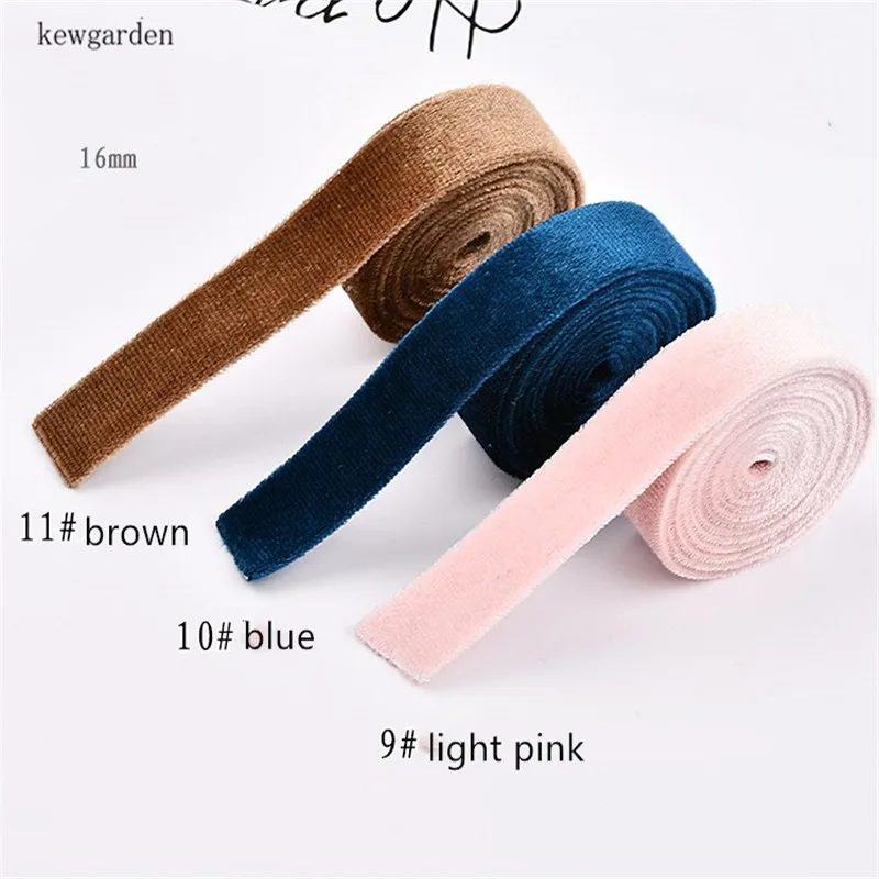 kewgarden 10mm 16cm Flannel Layering Cloth Ribbons DIY Bowknot Bow tie Satin Ribbon Handmade Tape Riband 12m/lot | Дом и сад