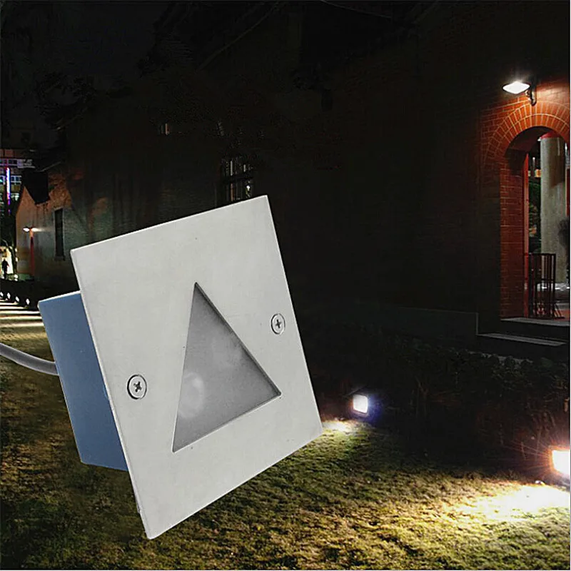 Stainless Plate 3*3W LED Underground Light Lamps Square Recessed Buried